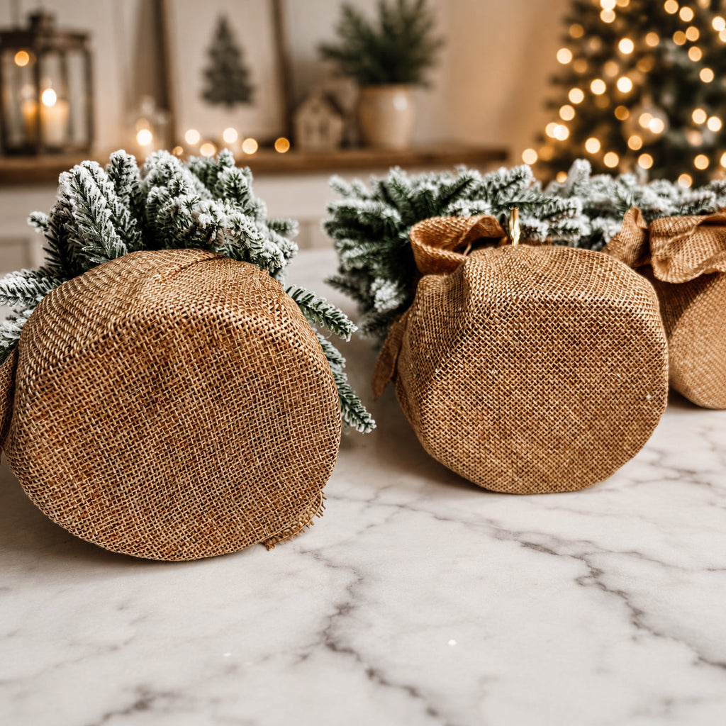 Flocked Mini Christmas Trees
