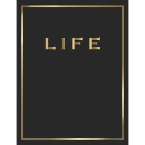 Life: Gold and Black Decorative Book - Perfect for Coffee Tables, End Tables, Bookshelves, Interior Design & Home Staging Ad - Paperback