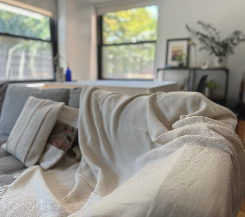 Arda Recycled Cotton Throw Blanket