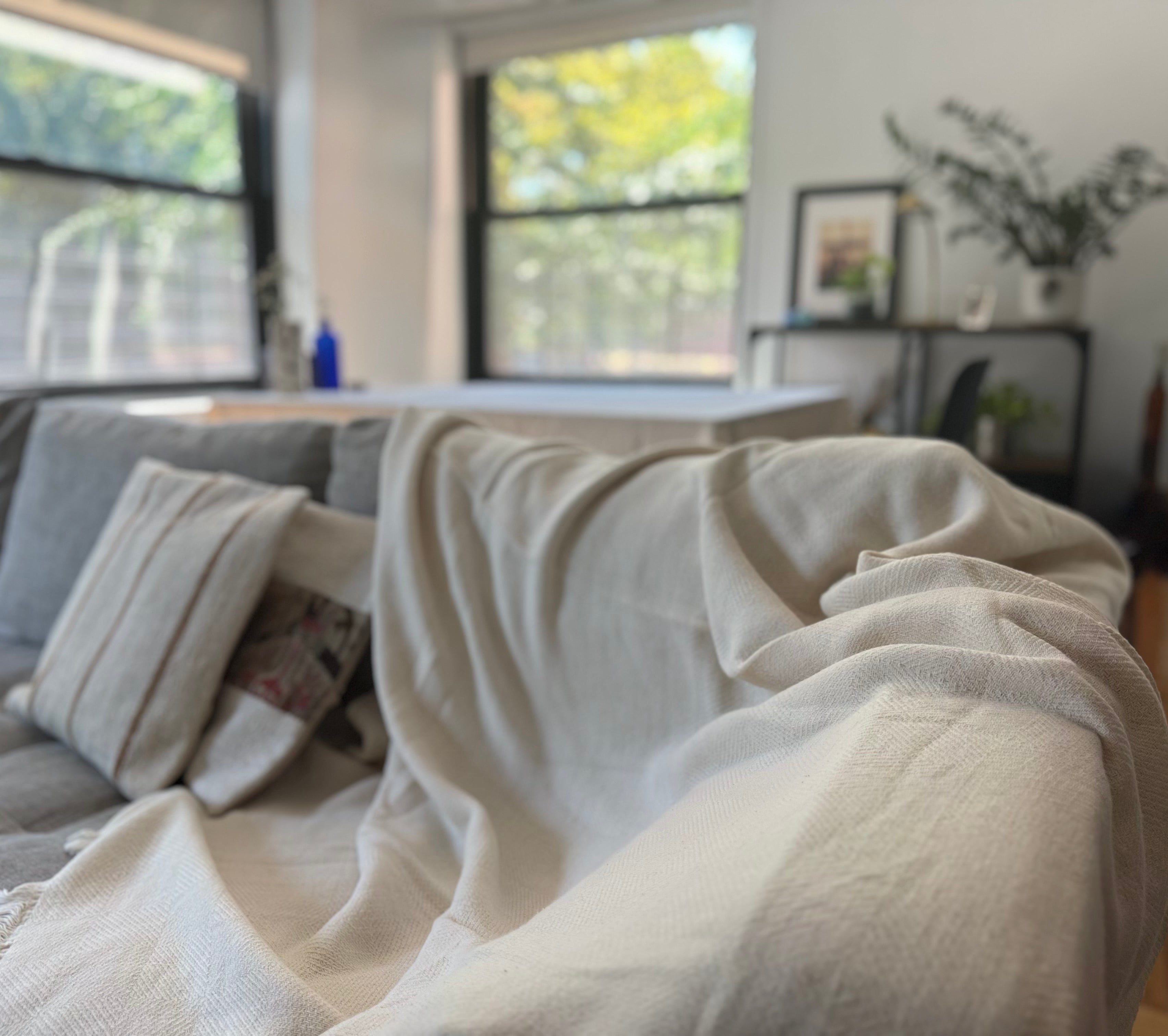 Arda Recycled Cotton Throw Blanket