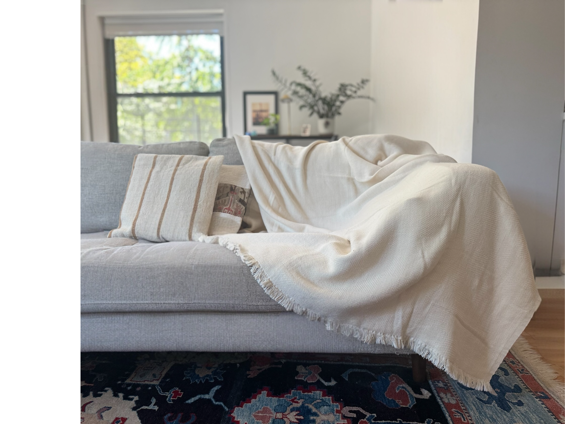 Arda Recycled Cotton Throw Blanket