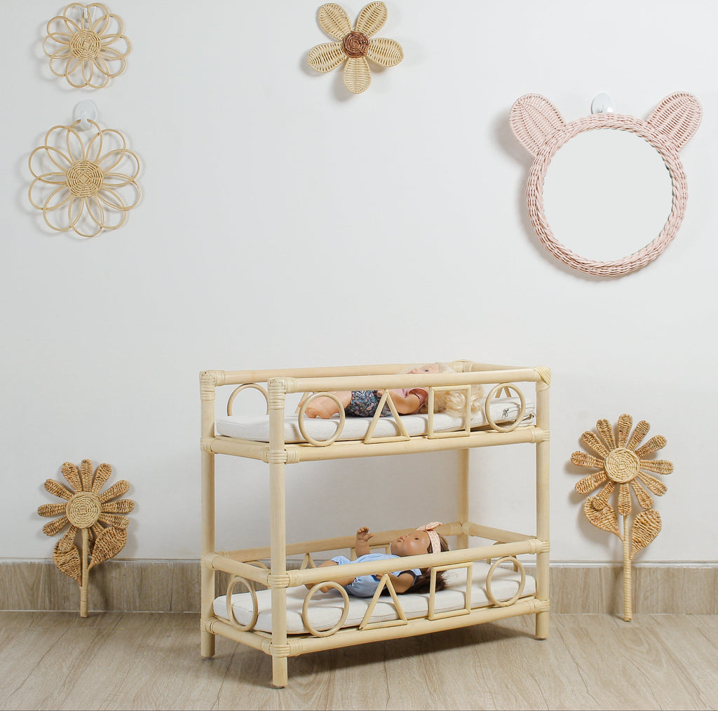 Solstice Rattan Doll Bunk Bed