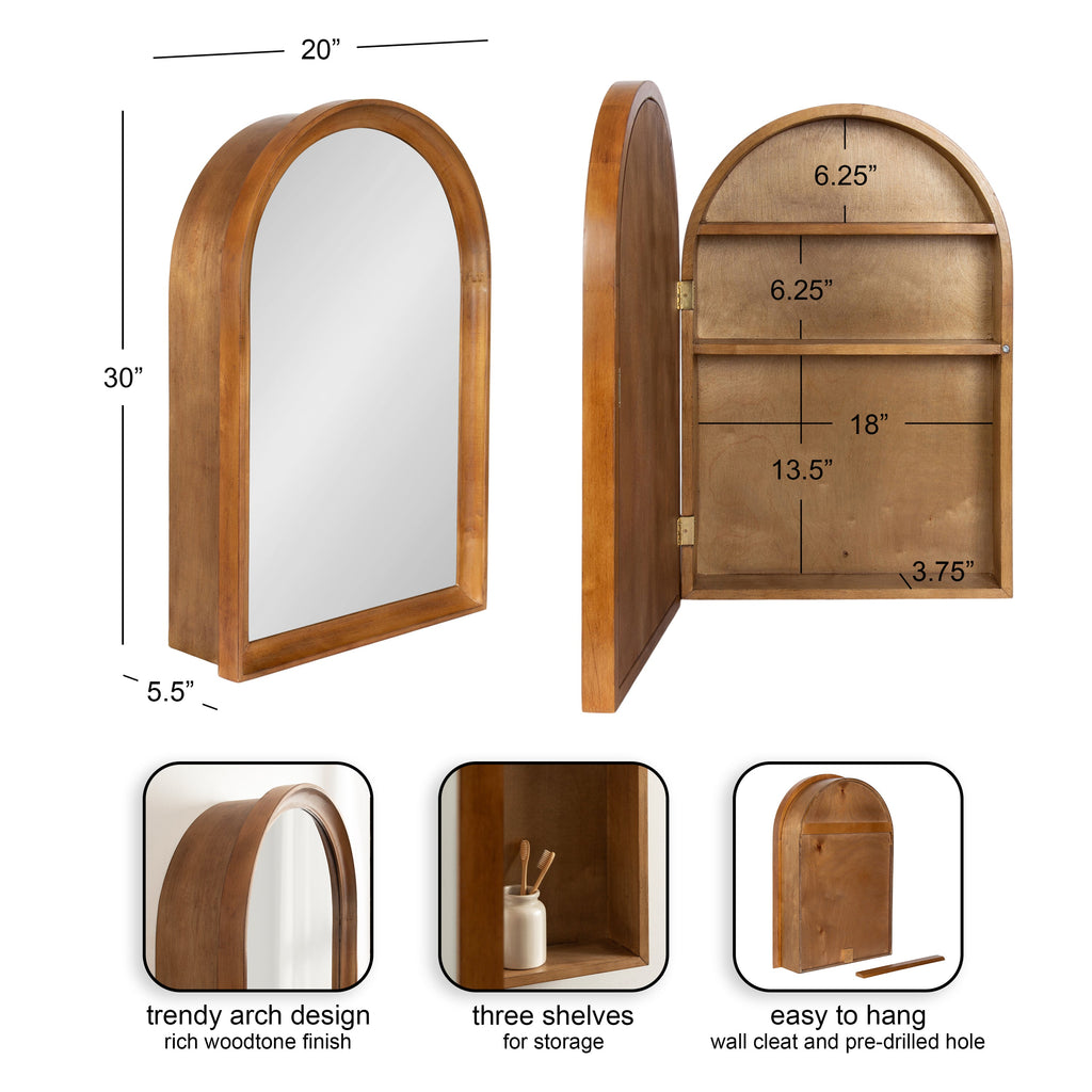 Hatherleigh Arch Mirror Vanity Cabinet