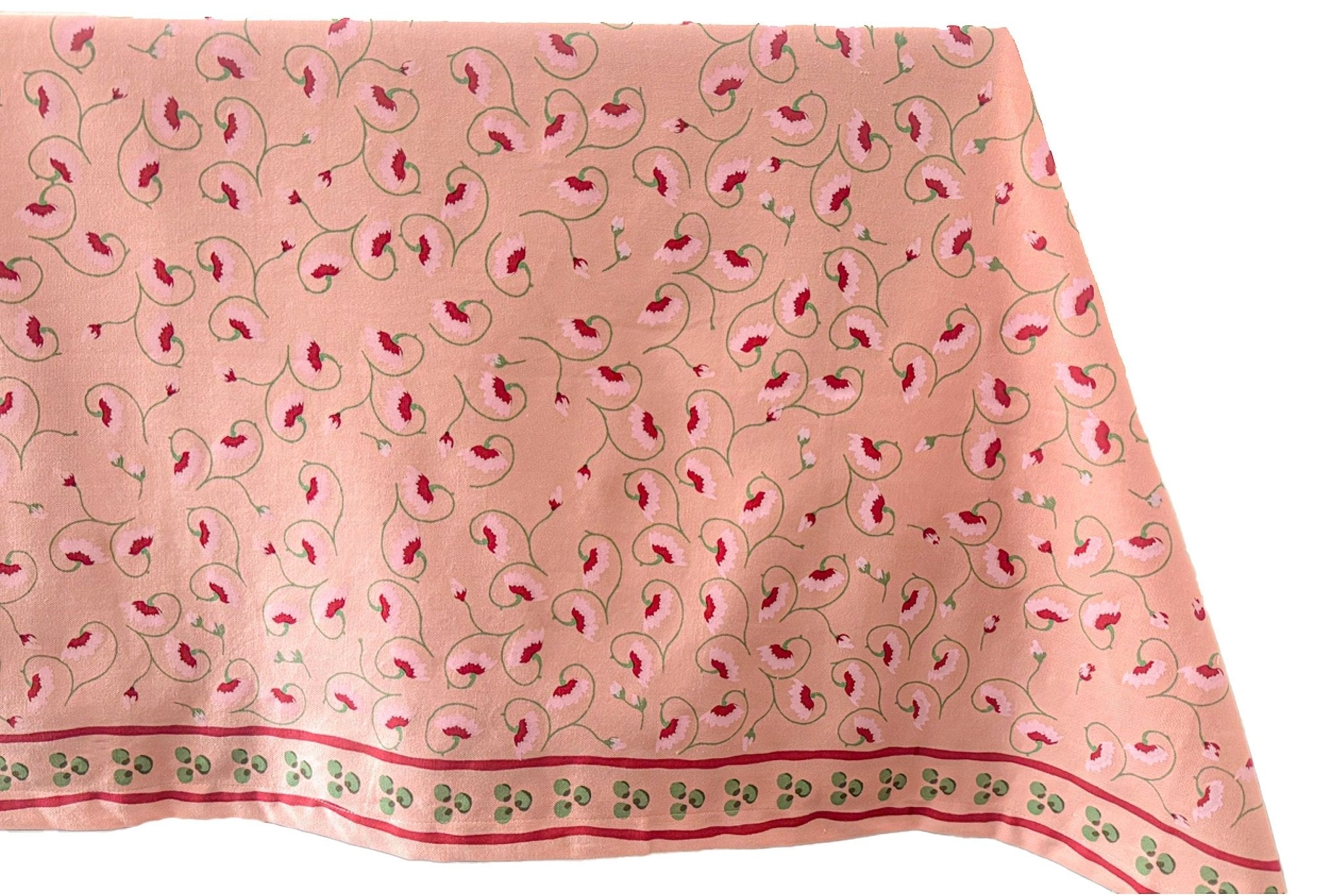 La Leccia Tablecloth in Dark Pink