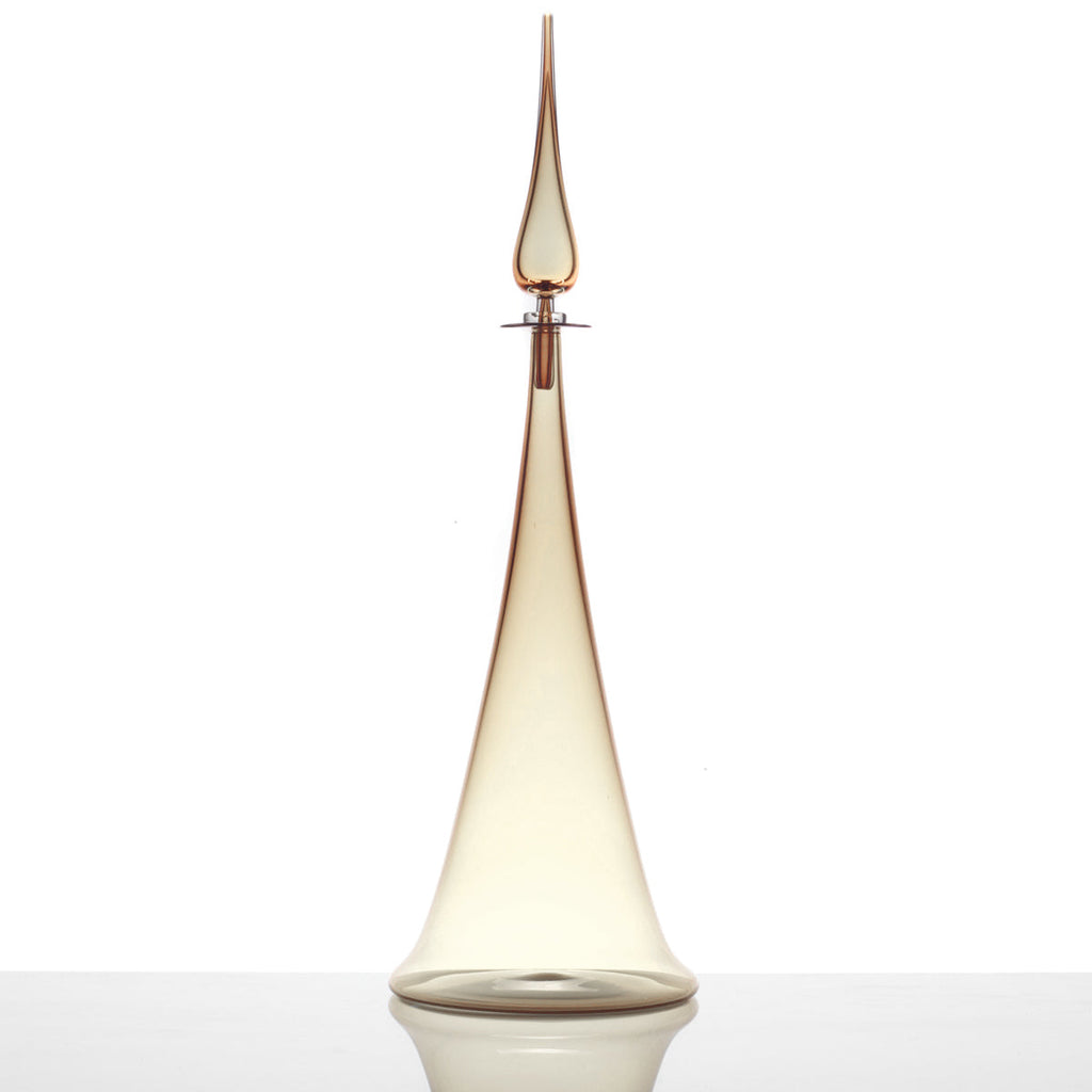 Large Fluted Cone Decanter