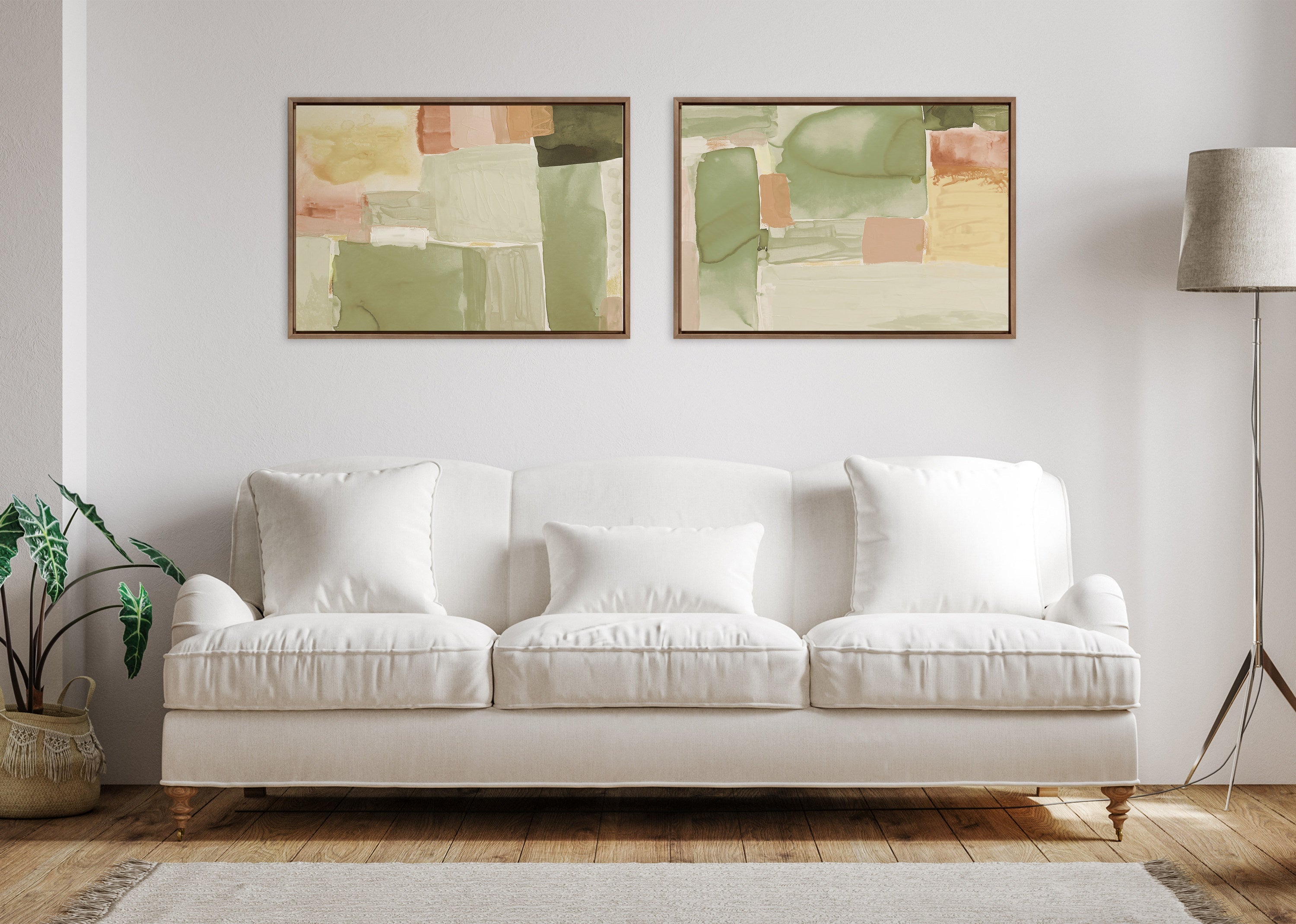 Sylvie United Colors III and IV Framed Canvas Art Set by Amy Lighthall