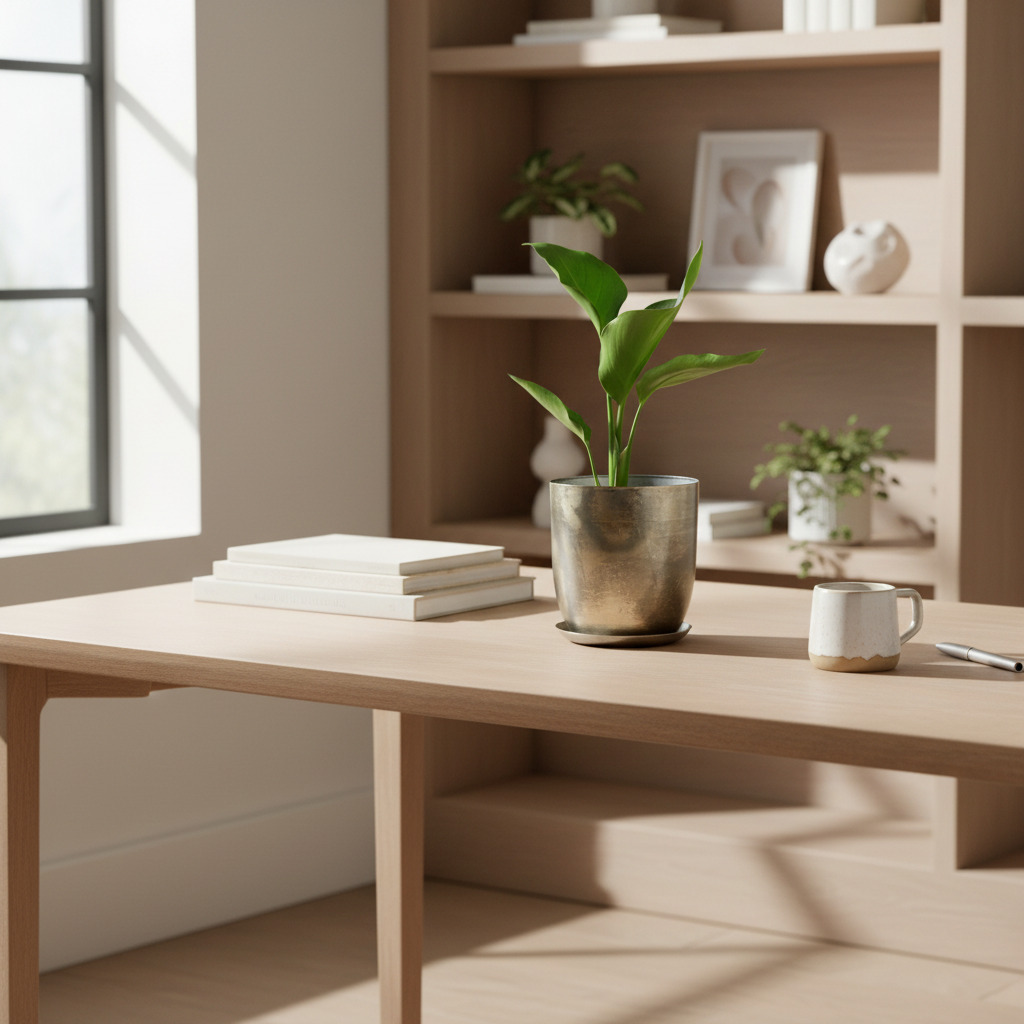 Jo Artisan Patina Brushed Metal Planter