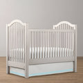 Double Embroidery Cotton Crib Skirt