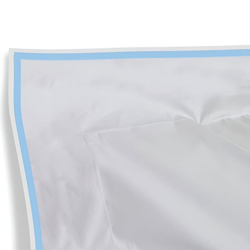 400TC Embroidery Cotton Sateen Solid Duvet Cover Set