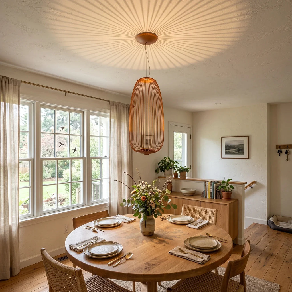 Lightweight Spokes Shaped Pendant Lamp