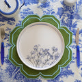 LUMERA GREEN ROUND FABRIC PLACEMAT (Set Of 4)