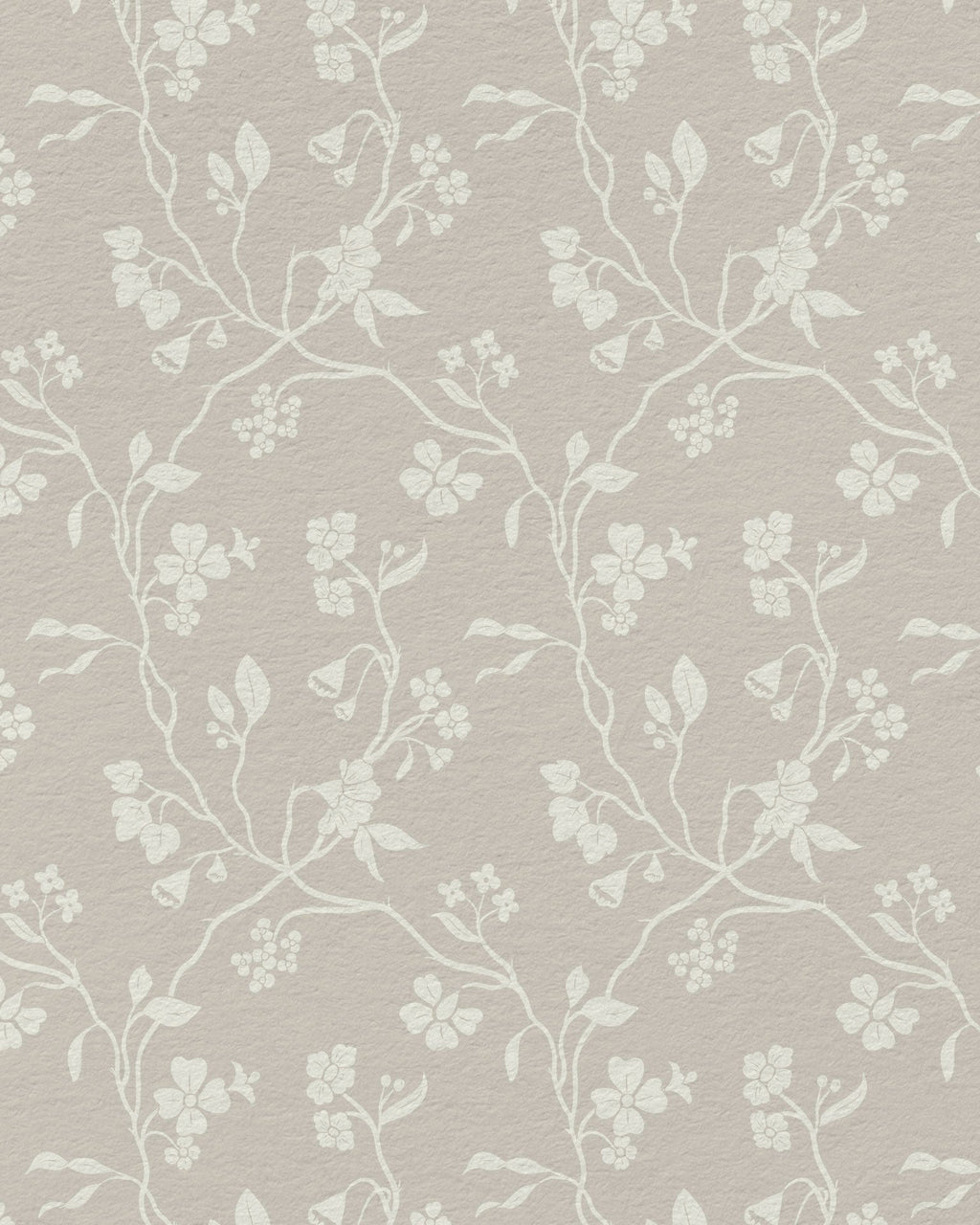 Lunaria Vine Wallpaper in Weathered Clay