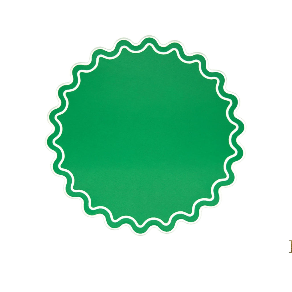 SOLACE GREEN FAUX LEATHER PLACEMAT (Set Of 4)