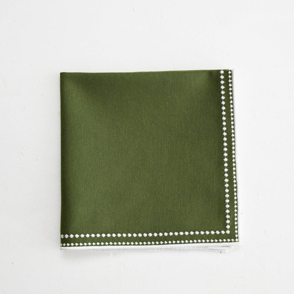 MIRELI GREEN RECTANGLE PLACEMAT & NAPKIN SET (Set Of 4)