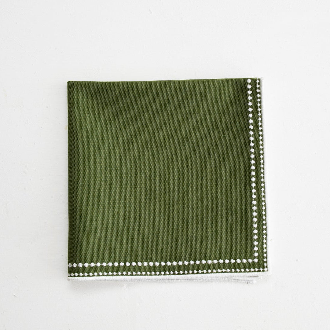 MIRELI GREEN RECTANGLE PLACEMAT & NAPKIN SET (Set Of 4)