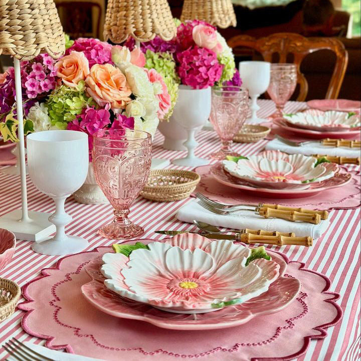 HARMONY PINK ROUND FABRIC PLACEMAT (Set Of 4)