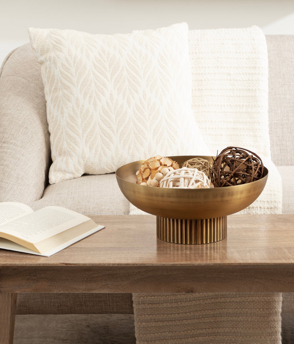 Rooks Ribbed Metal Bowl