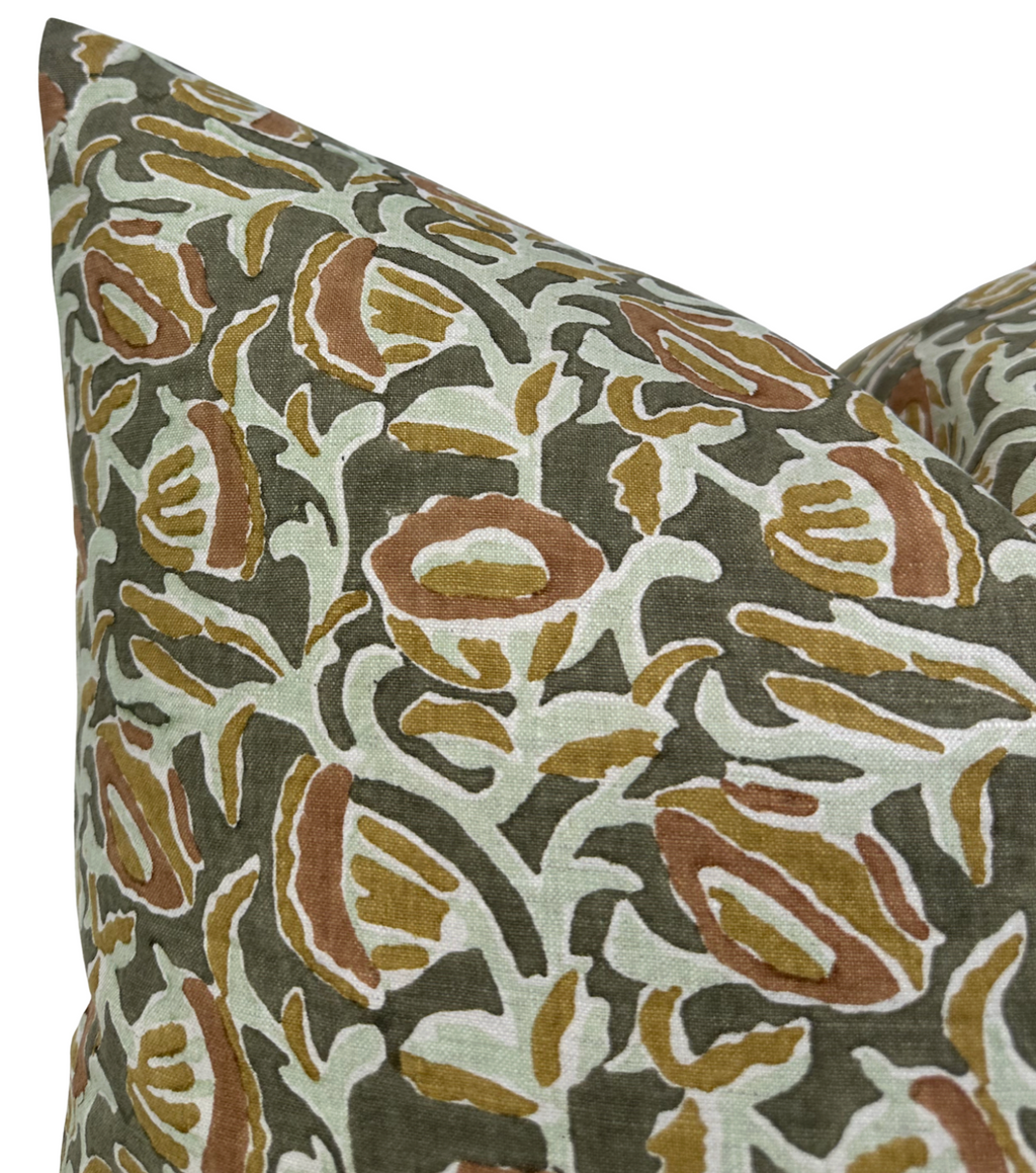 Marbella Pillow Cover in Green, Walter G Textiles