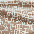 MAZE - CUT VELVET GEOMETRIC UPHOLSTERY FABRIC BY THE YARD