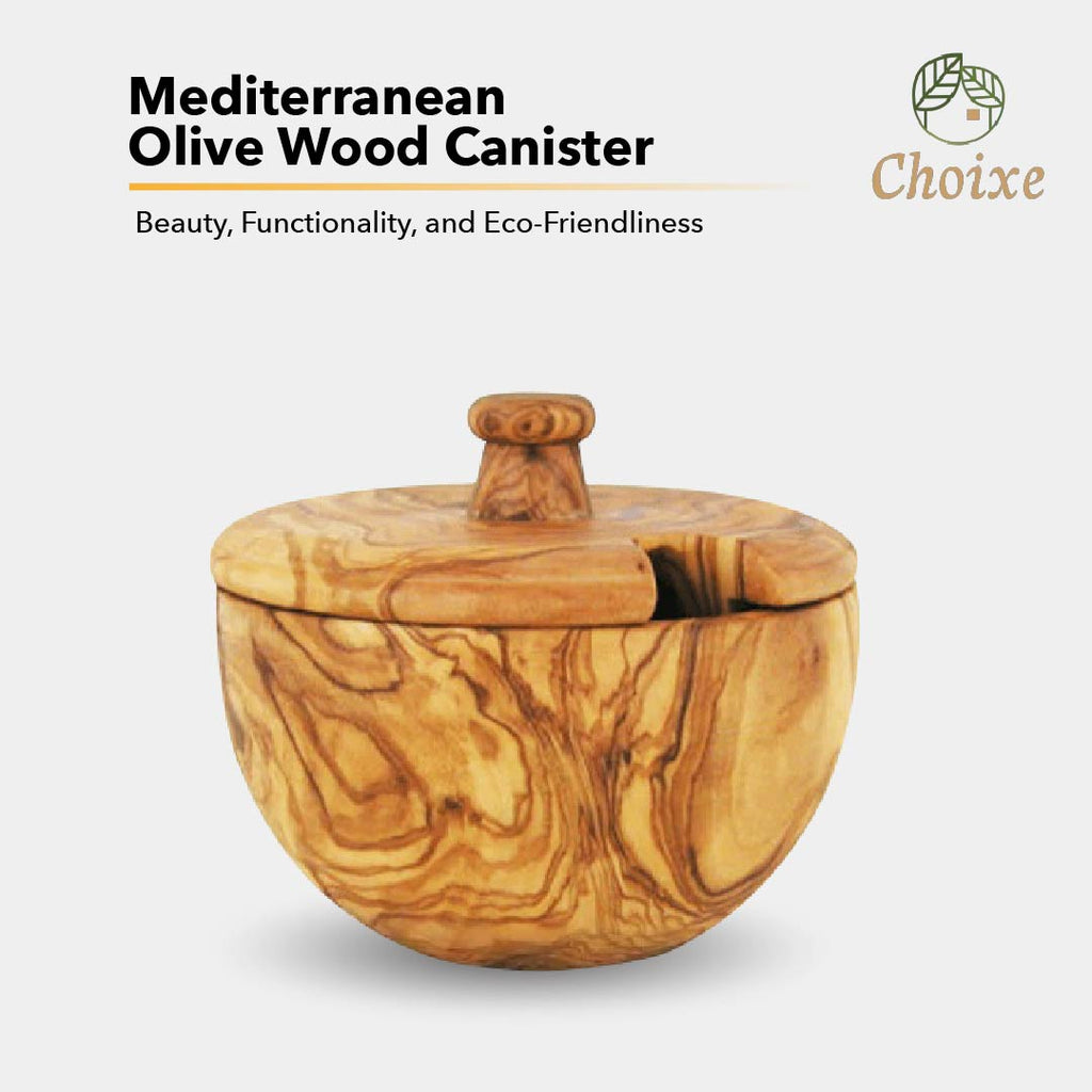 Olive Wood Spice Canister