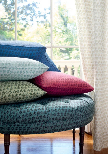 Mimi Floral Pillow Cover in Sky, Thibaut Pillows