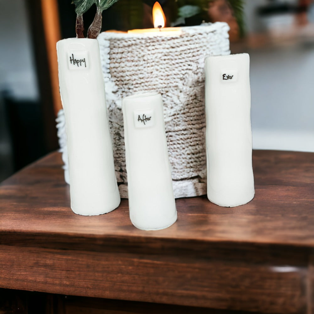 Mini Porcelain Bud Vase Gift Set — Set of 3