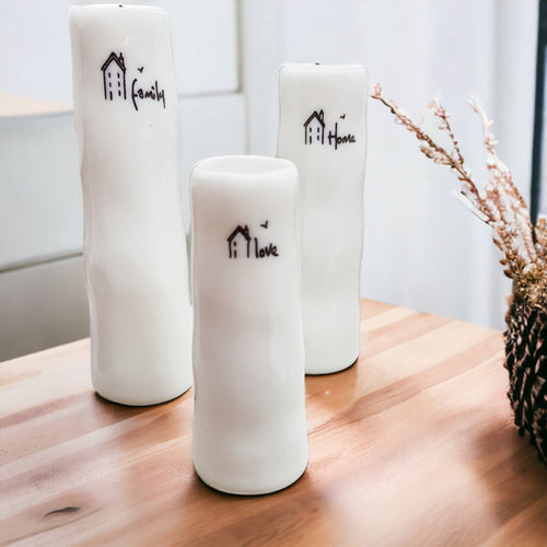Mini Porcelain Bud Vase Gift Set — Set of 3