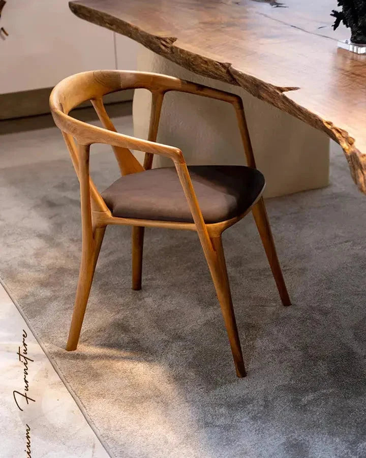 Italian-Style Solid Walnut Dining Chair