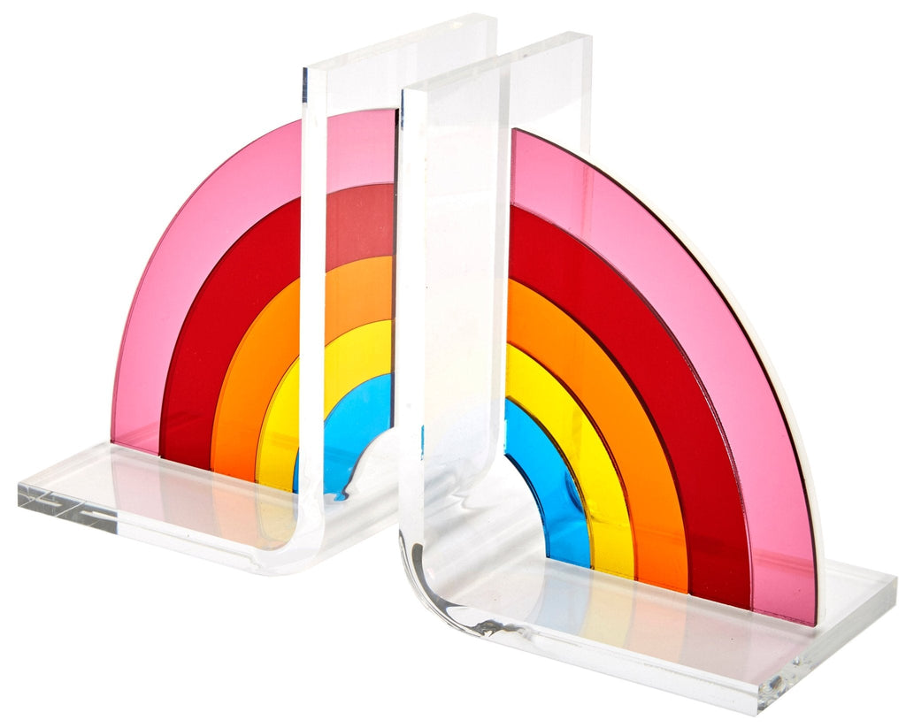 Mirrored Rainbow Acrylic Bookends