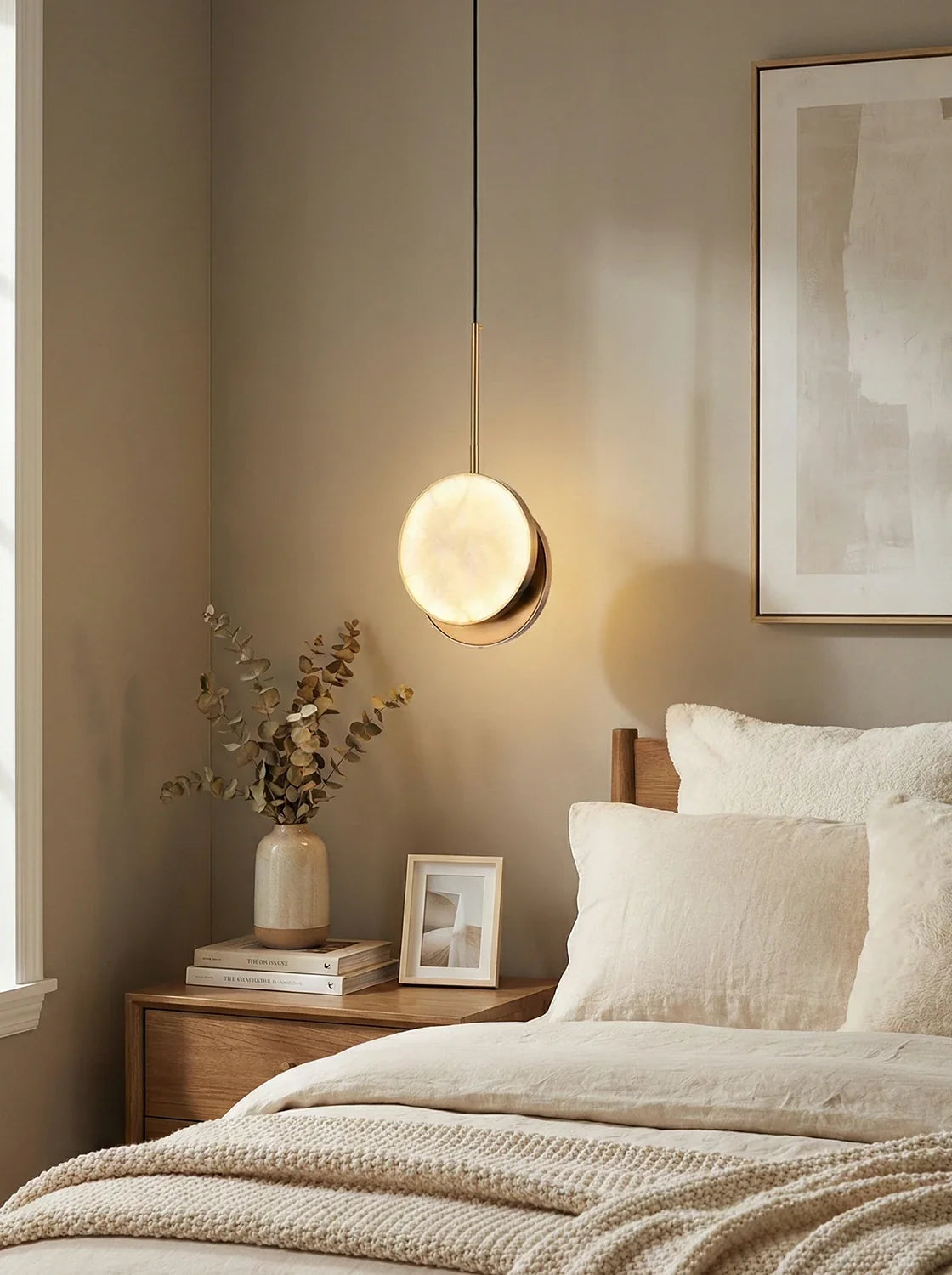 Moonshade Alabaster Pendant Light