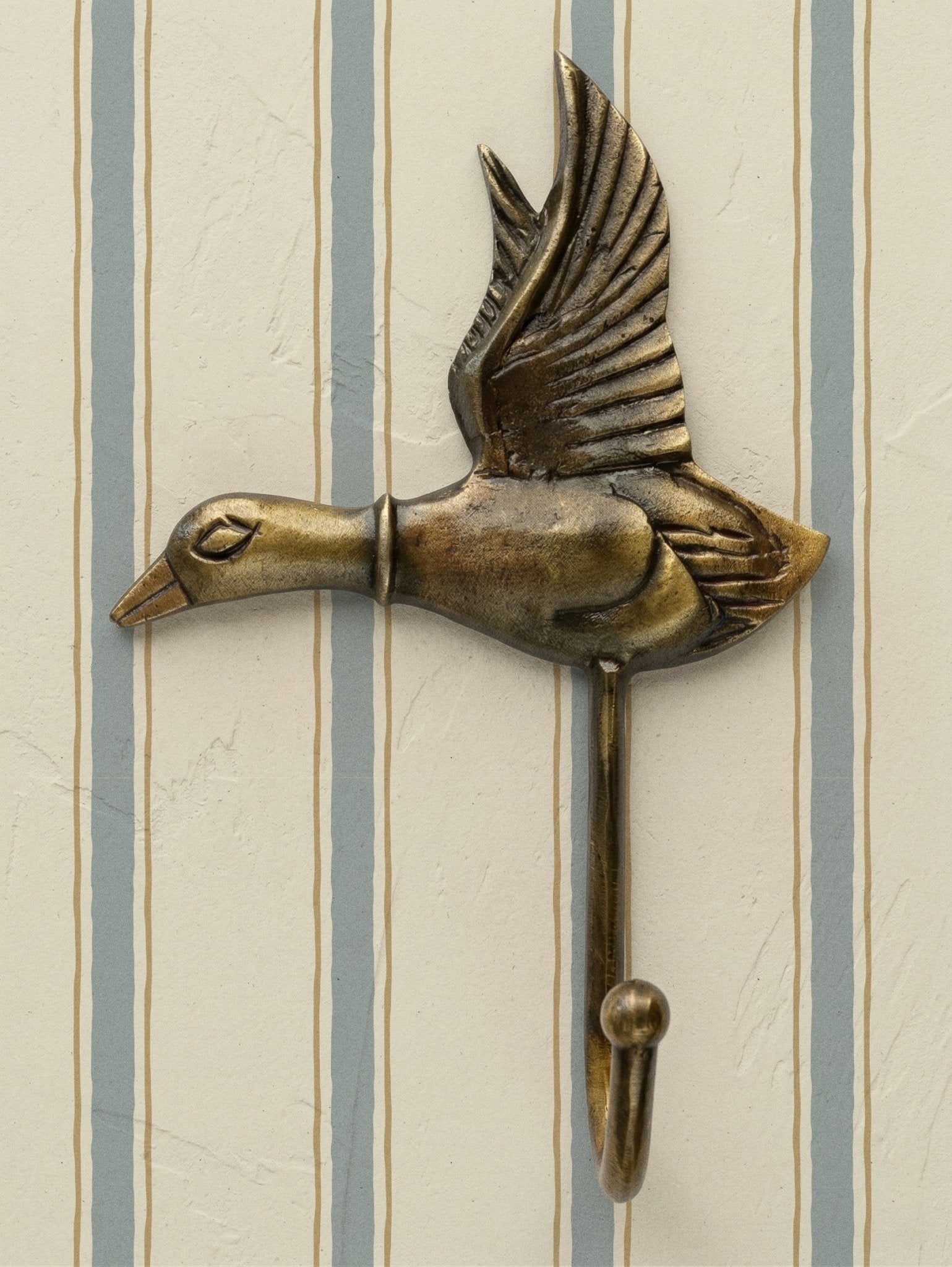 Moulding Line Wallpaper in Dusty Blue