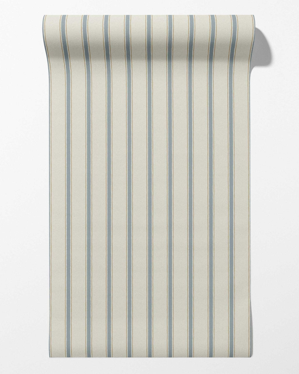 Moulding Line Wallpaper in Dusty Blue