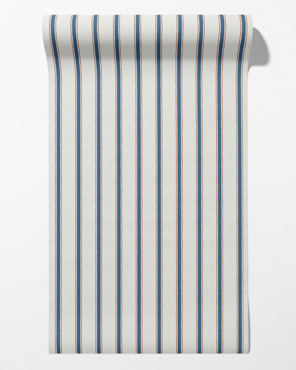 Moulding Line Wallpaper in French Indigo Clay