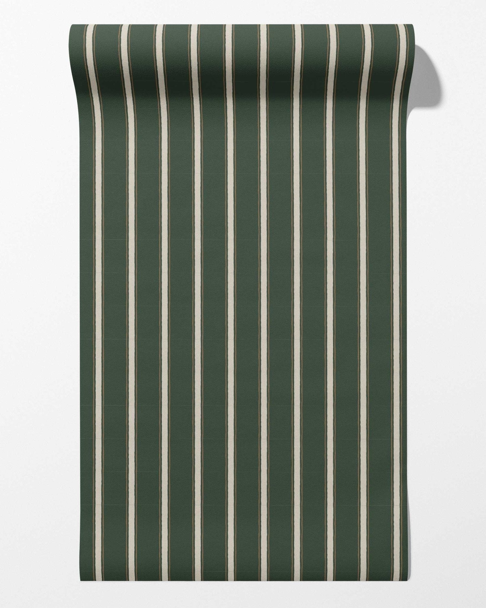 Moulding Line Wallpaper in Library Green