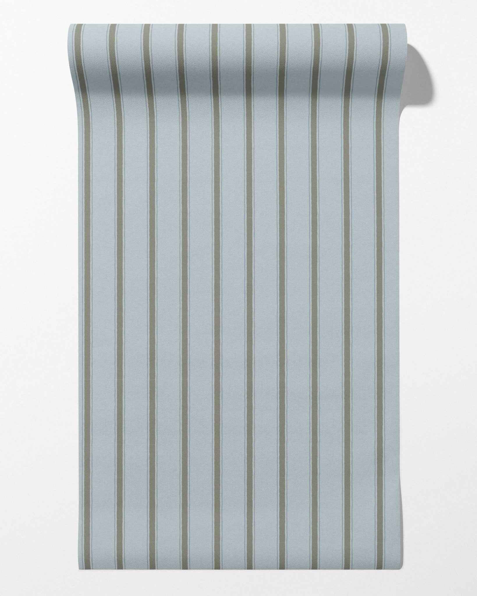 Moulding Line Wallpaper in Stone Blue