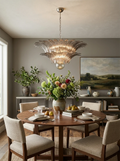 Murano Palmette Smoked Chandelier
