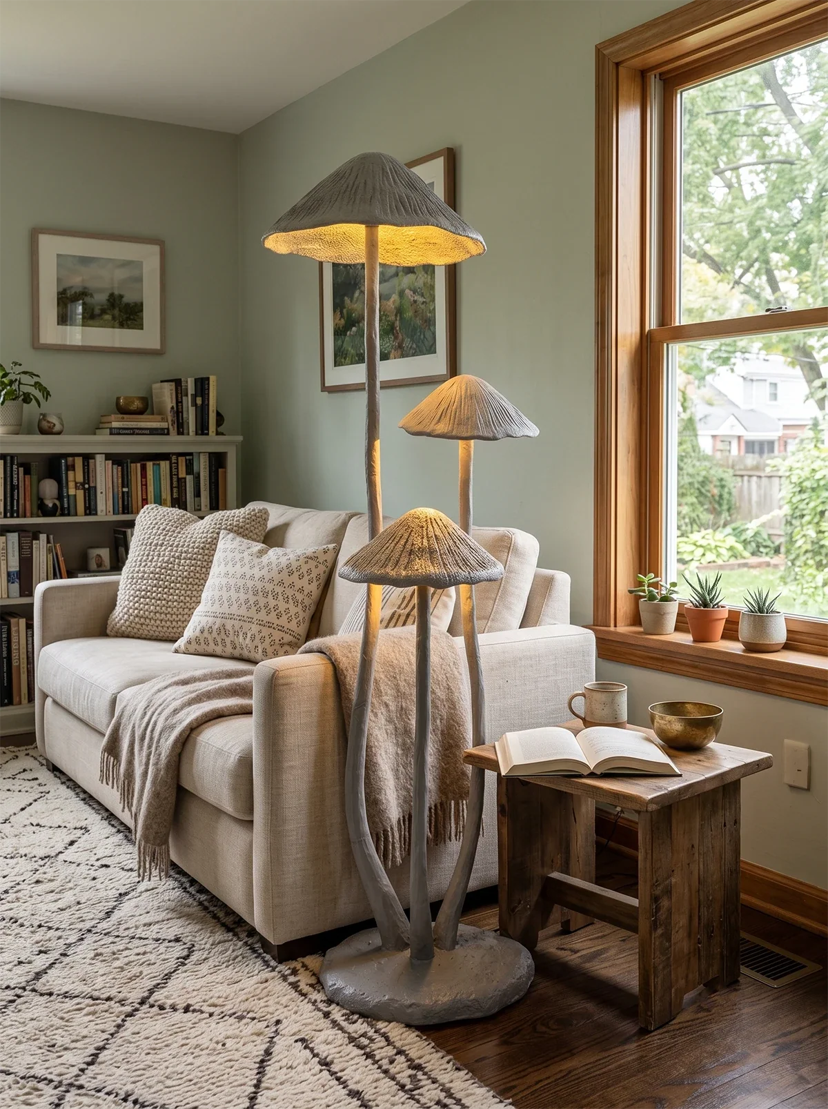 Mushroom Sculpture Floor Lamp