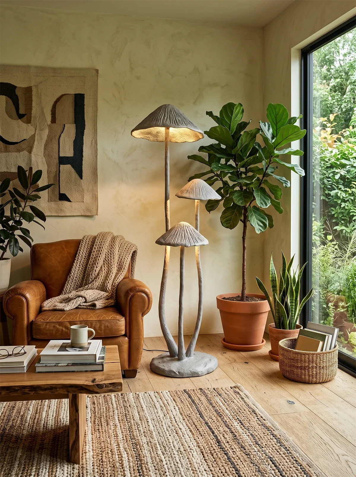 Mushroom Sculpture Floor Lamp