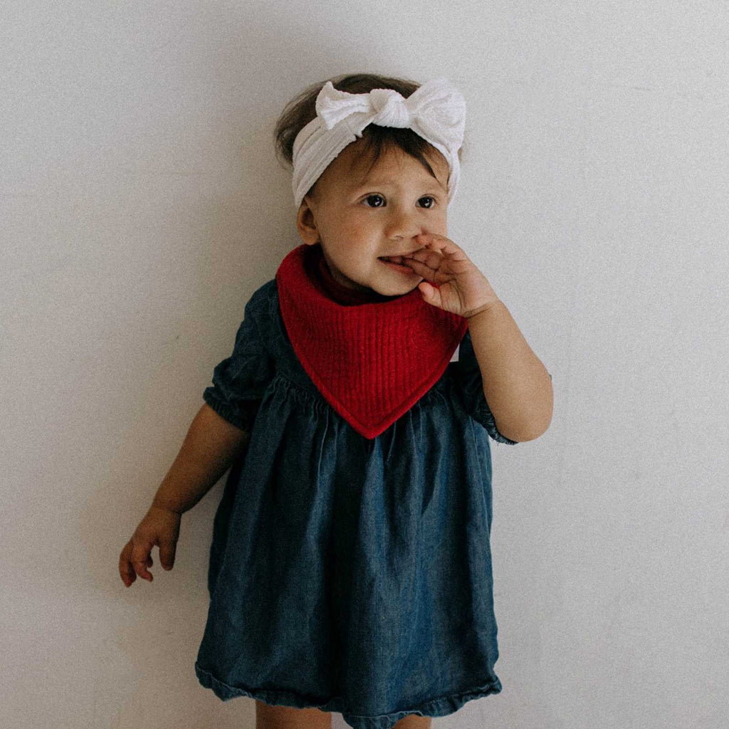 Rose Muslin Bandana Bibs Set (4-Pack)