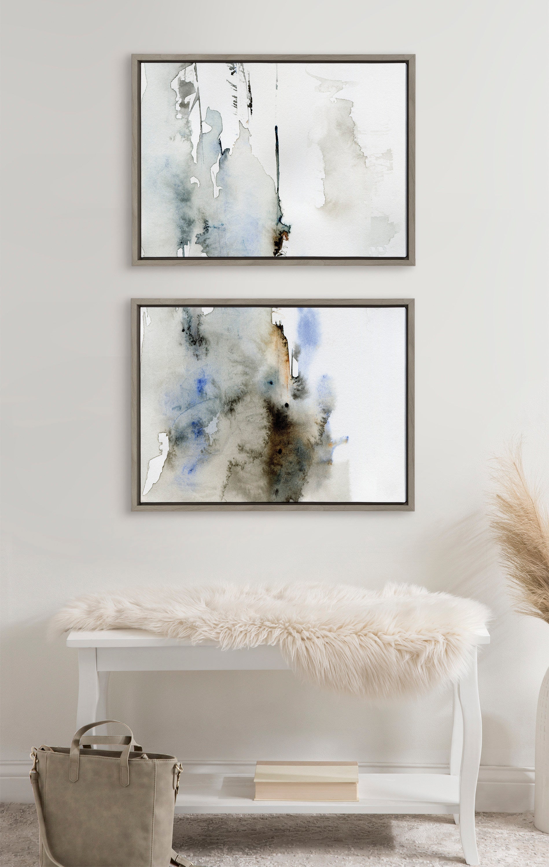 Sylvie Close Your Eyes and Remember 1 Framed Canvas by Maja Mitrovic of Makes My Day Happy