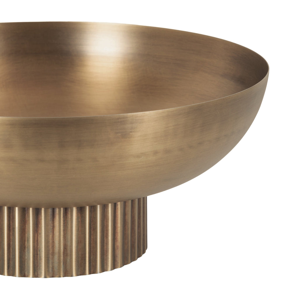 Rooks Ribbed Metal Bowl