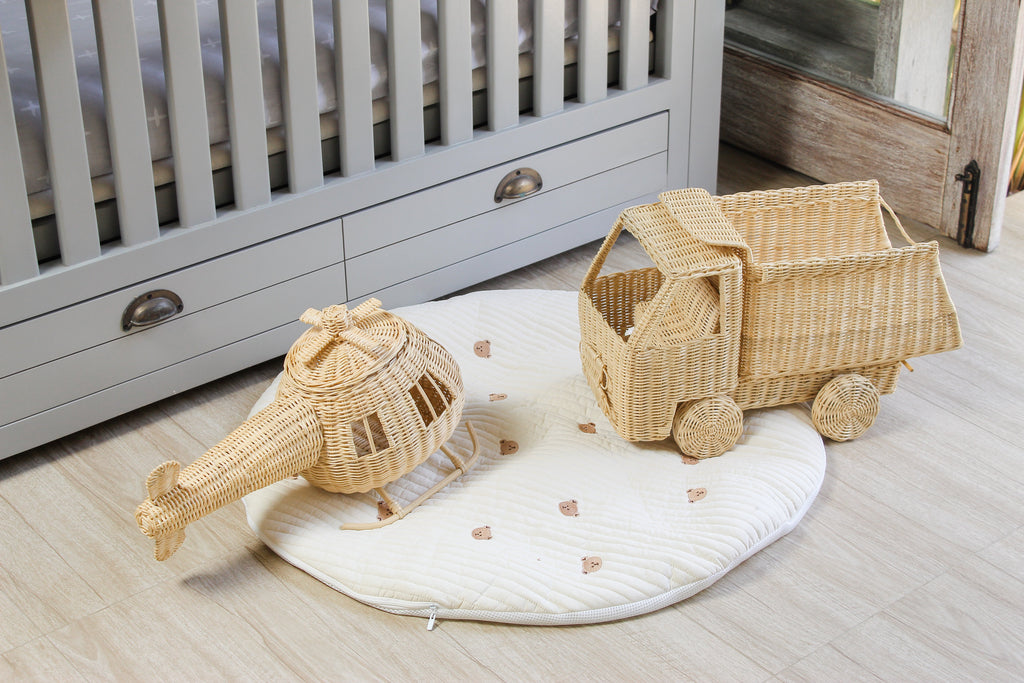 Rattan Toy Helicopter