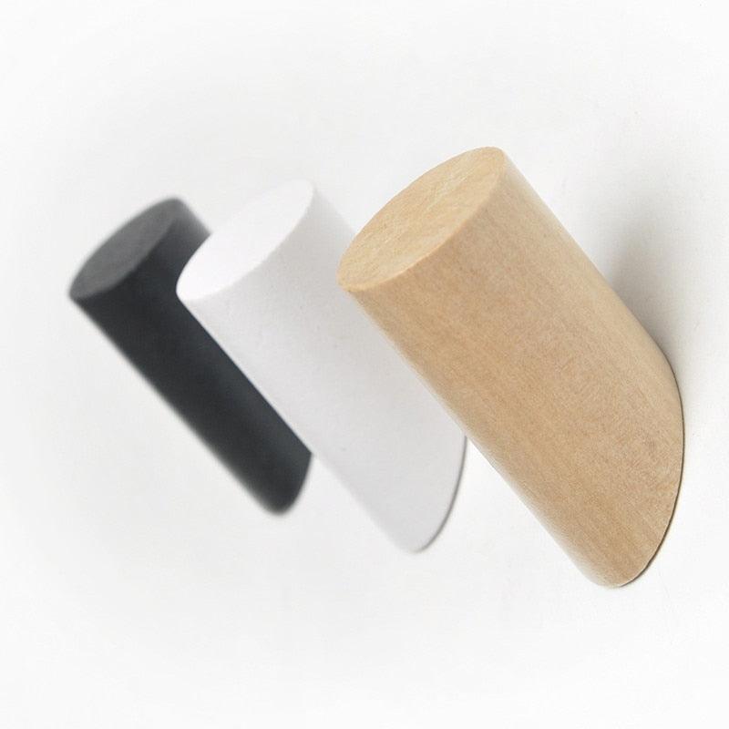 Sculptural Solid Wood Wall Hooks
