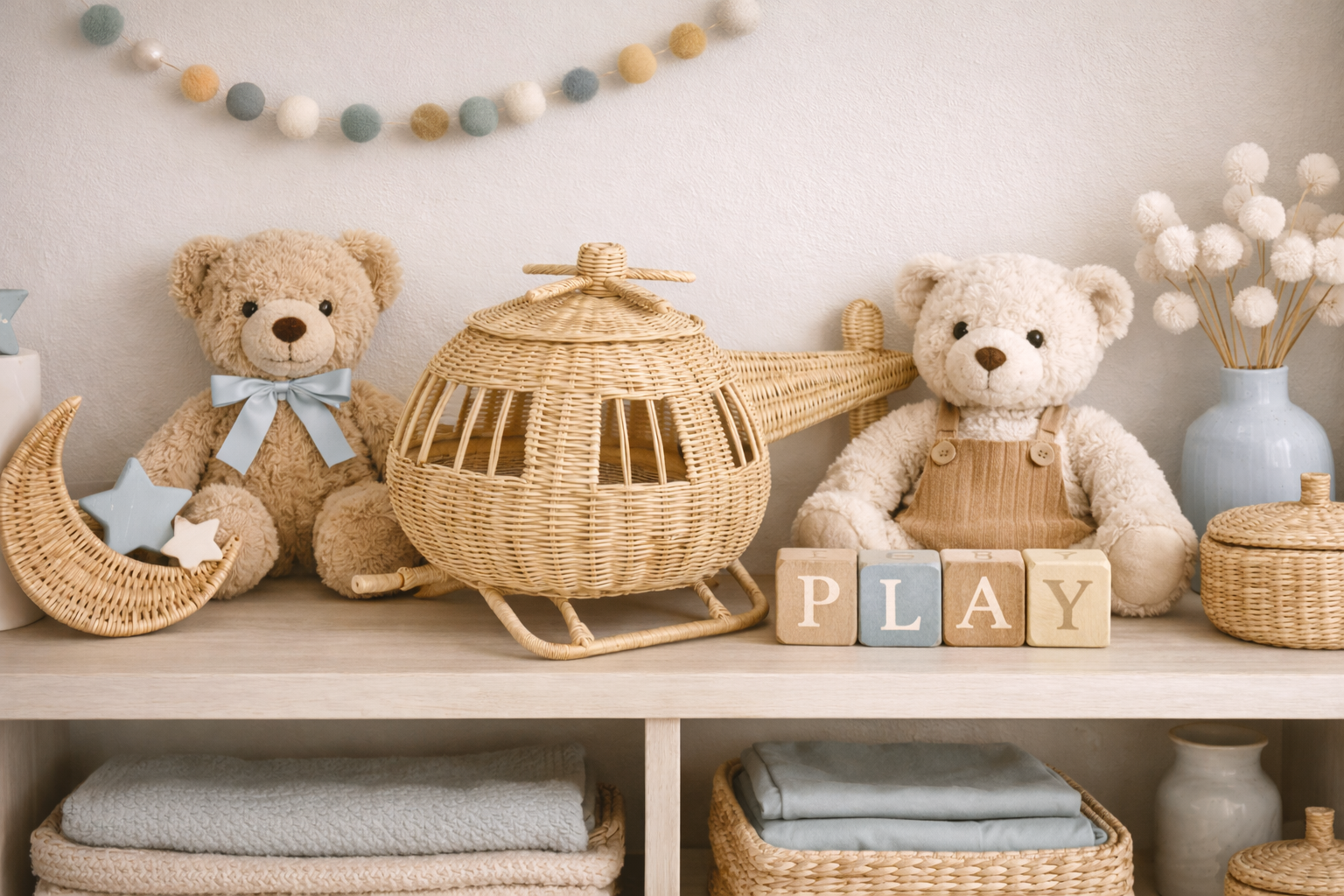 Rattan Toy Helicopter