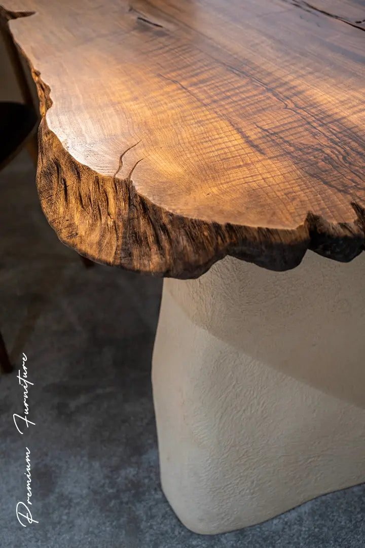 Wabi-Sabi Solid Walnut Dining Table