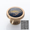 Navy Ceramic Cabinet Pulls