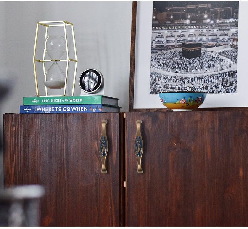 Navy Ceramic Cabinet Pulls