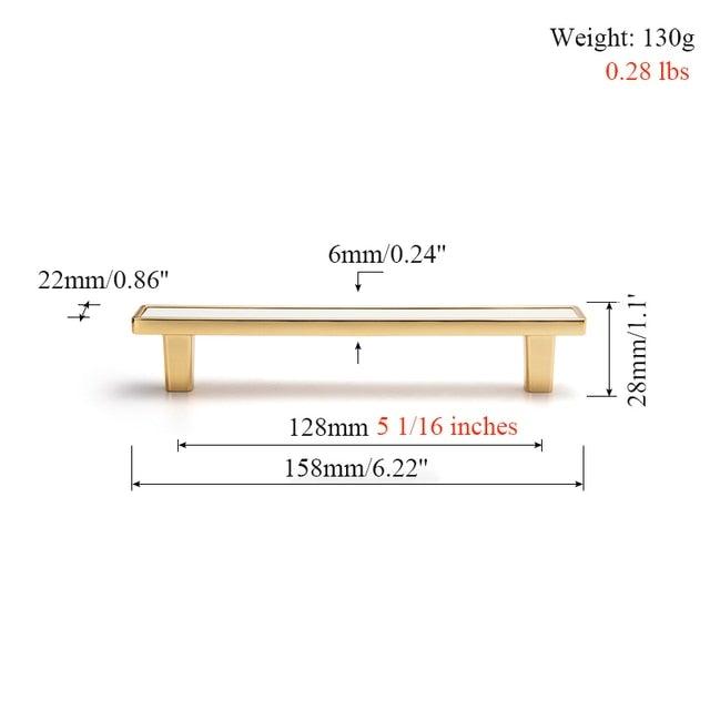 Brass & Leather Cabinet Pulls