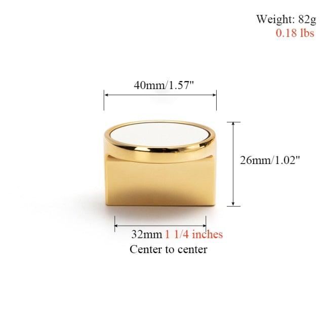 Brass & Leather Cabinet Pulls