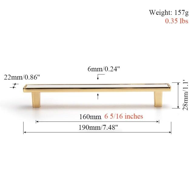 Brass & Leather Cabinet Pulls